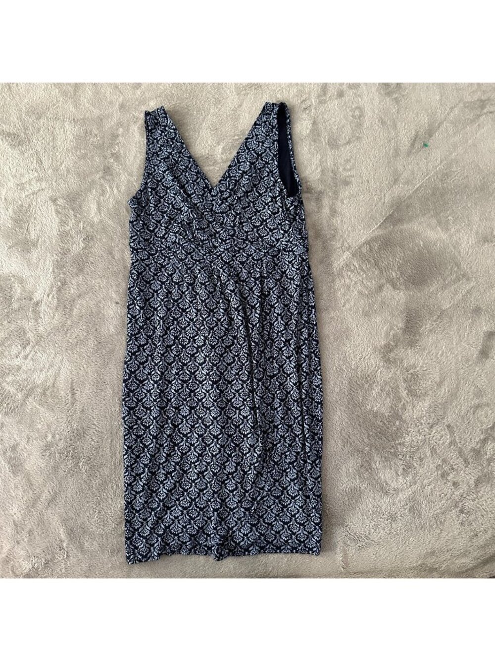 Fresh Produce Navy Blue Sleeveless Midi Dress Women's MEDIUM Beachy Sundress